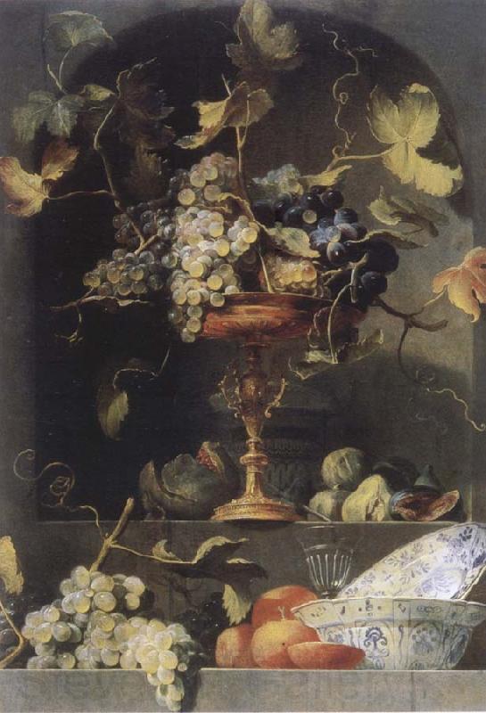 Frans Snyders Style life with fruits in a niche